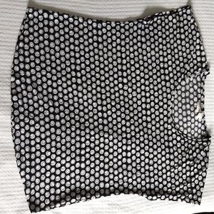 Chico's black and white short sleeved top